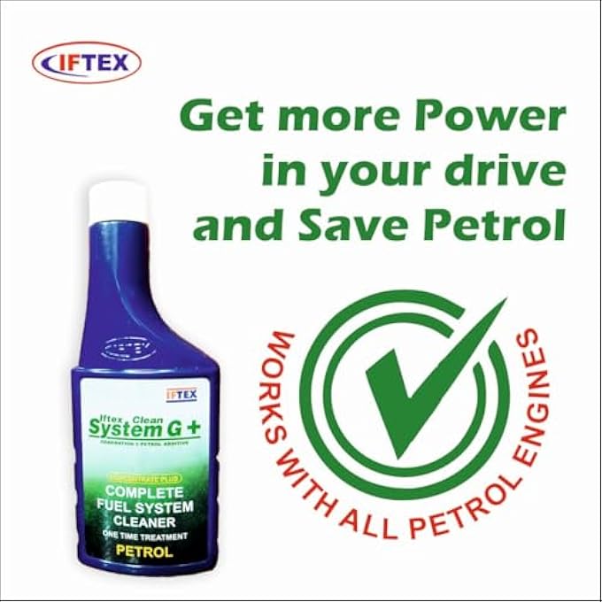 Iftex نظام نظيف G +، نظام وقود كامل منظف لسيارات البنزين ذات المعالجة الواحدة (300 مل) / منظف حقن البنزين ومعالجة كاملة للنظام والوقود واحتراق أفضل (300 مل) - Image 5